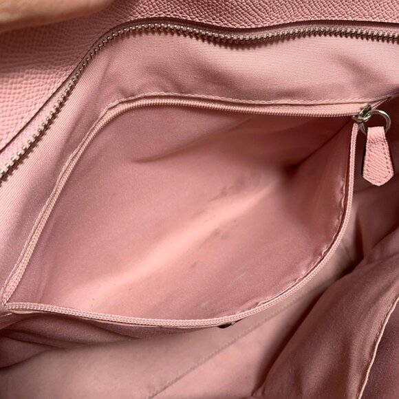 Coach Large City Zip Tote Light Ballet Pink Crossgrain Leather F58846 w/ Tag - Picture 12 of 15